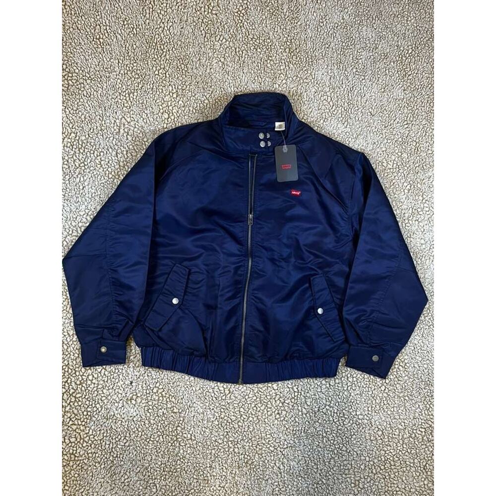 Levi’s Men’s Navy Blue Bomber Jacket Zip Front Lightweight Size M New With Tag